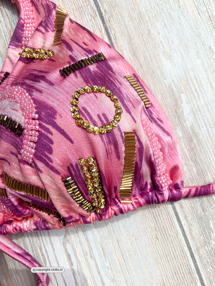 Bikini Brushstroke Leopard Pink van Specials