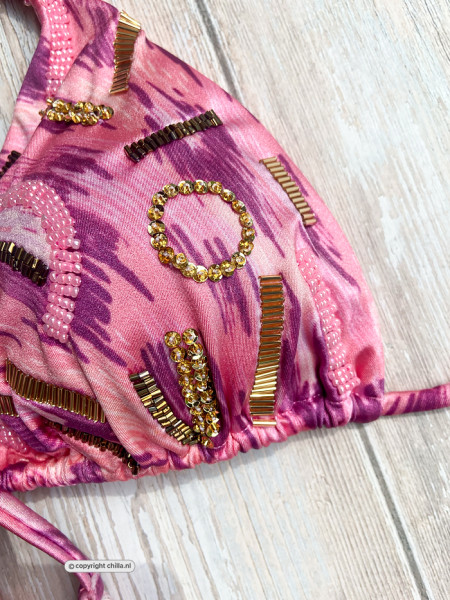 Bikini Brushstroke Leopard Pink van Specials