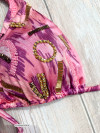 Bikini Brushstroke Leopard Pink
