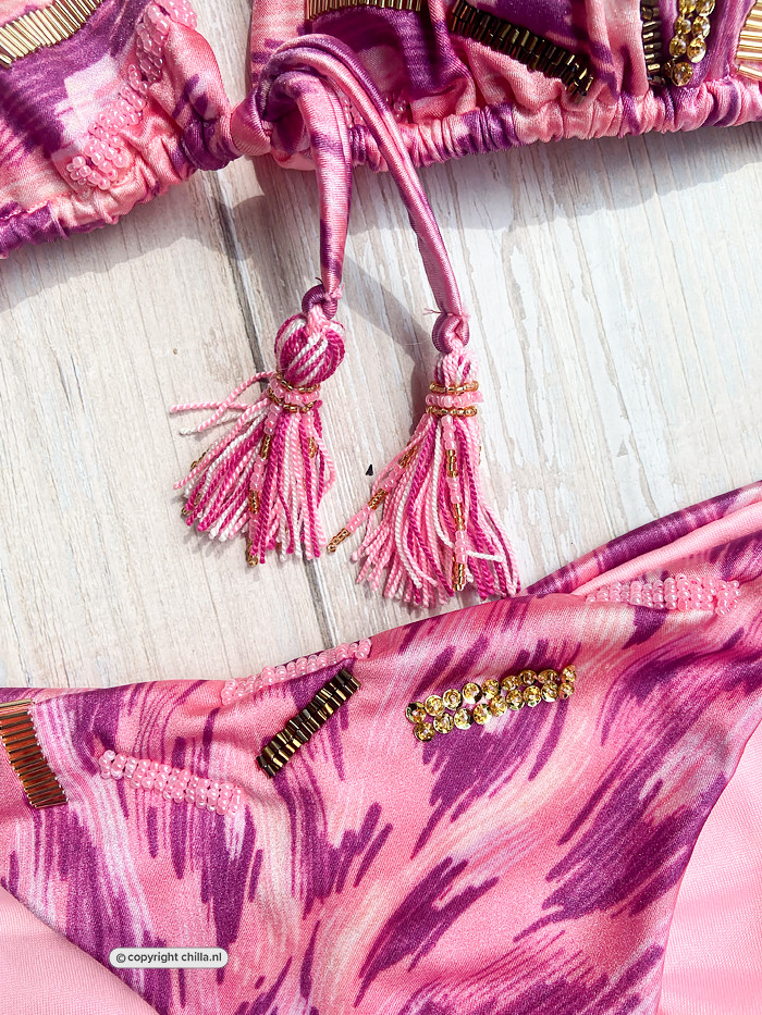 Bikini Brushstroke Leopard Pink van Specials