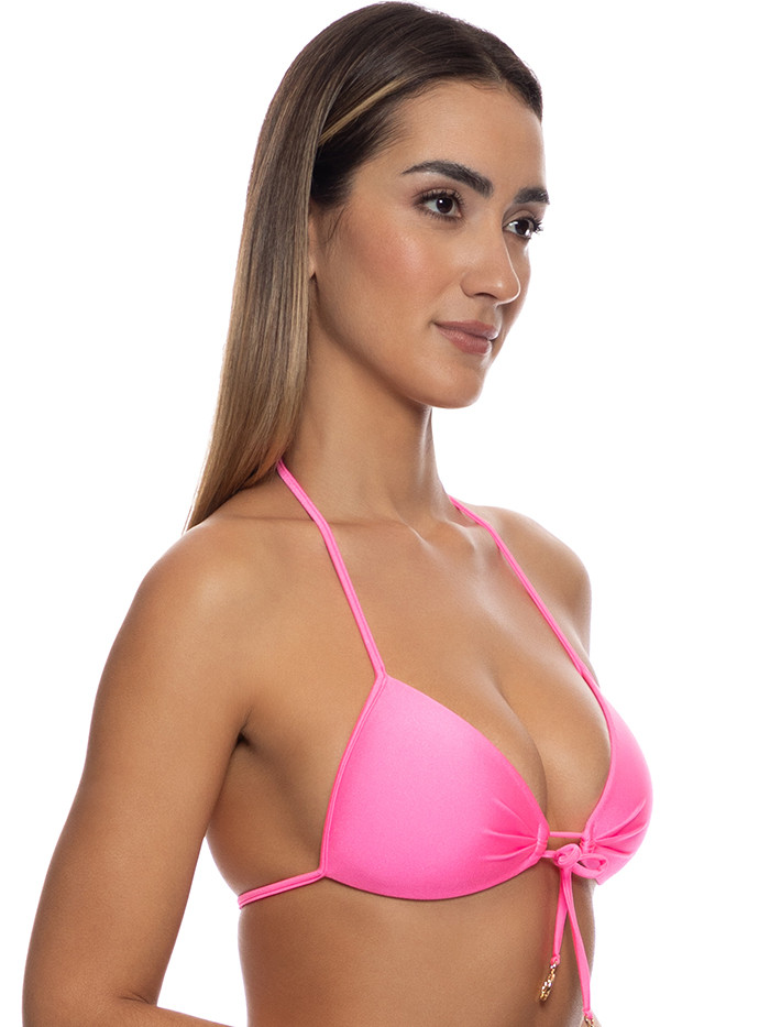Push-up Top Cosita Buena Neon Pink Shiny van Luli Fama