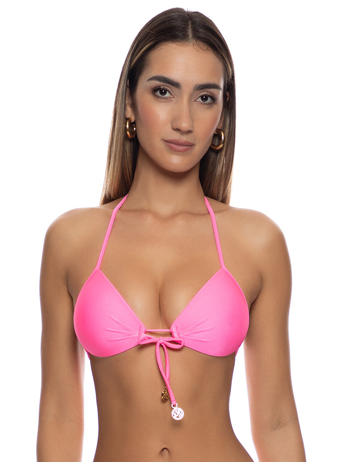 Push-up Top Cosita Buena Neon Pink Shiny van Luli Fama