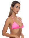 Triangle Top Cosita Buena Neon Pink Shiny