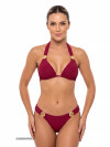 Shell Bikini Burgundy Texture