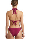 Shell Bikini Burgundy Texture