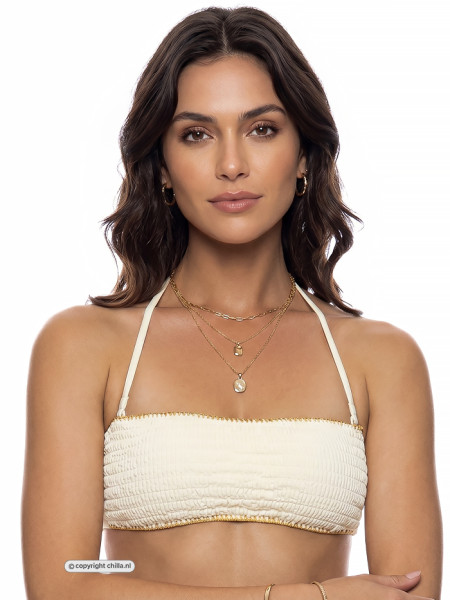 Bandeau Top White Sands van Luli Fama