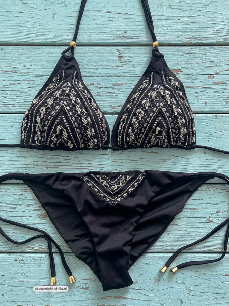 Bikini Luxury Black Beaded - Special Edition